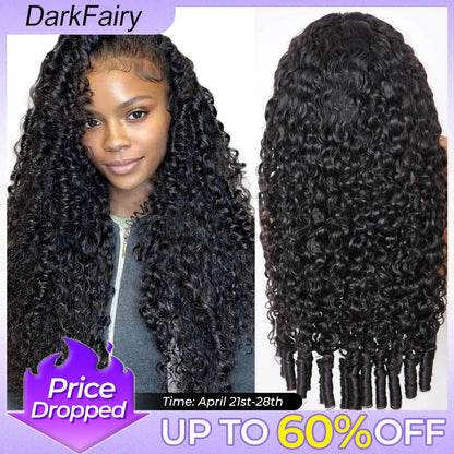 220% Density Curly Water Wave 13×6 Glueless Human Hair Wig