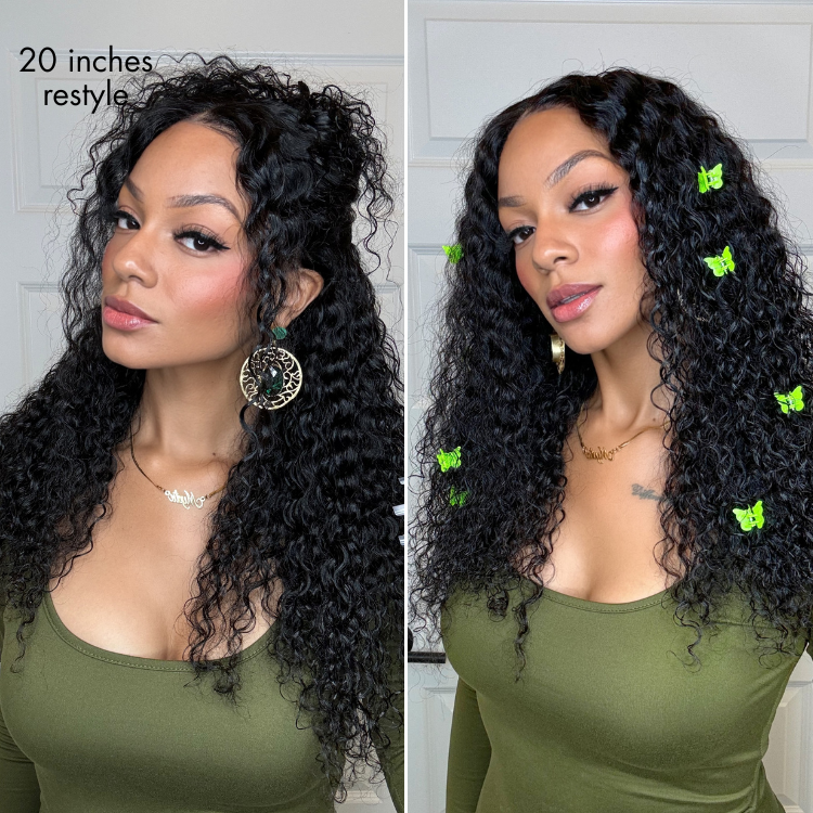 💝 Ready-to-Go Glueless Water Wave Drawstring Wig