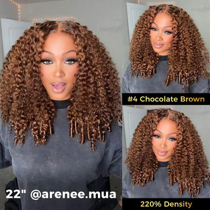 220% Density Curly Water Wave 13×6 Glueless Human Hair Wig