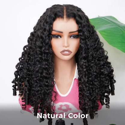 220% Density Curly Water Wave 13×6 Glueless Human Hair Wig