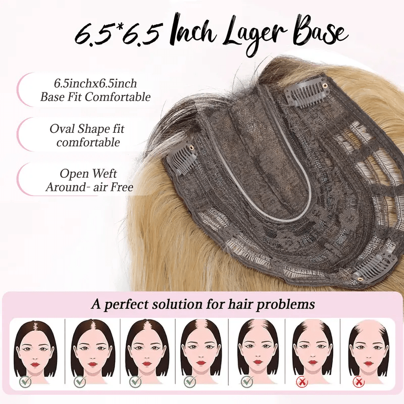 Veliselle Hair Topper – Natural Fullness in Seconds